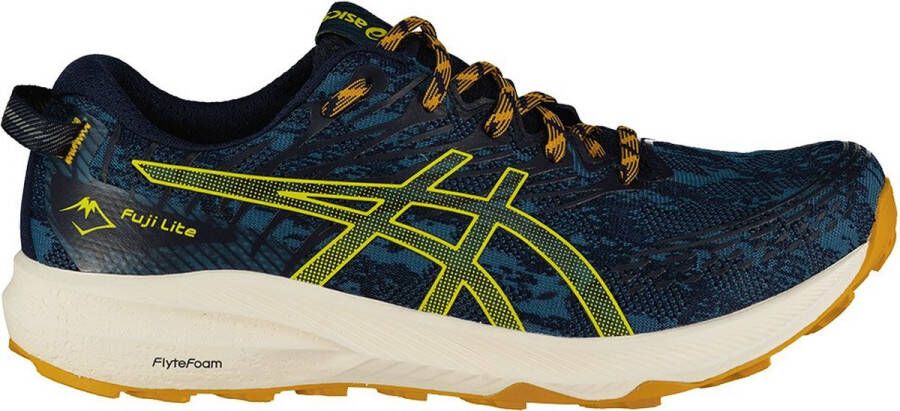 ASICS Fuji Lite 3 Trailrunningschoenen Ink Teal Golden Yellow Heren