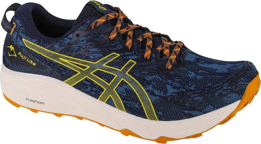 ASICS Fuji Lite 3 Trailrunningschoenen Ink Teal Golden Yellow Heren