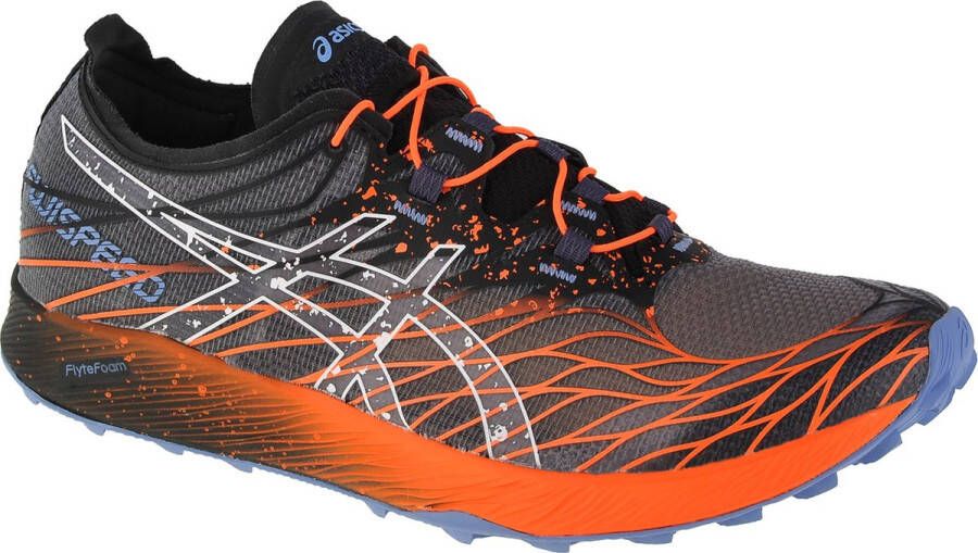 ASICS Fujispeed Heren Sportschoenen Hardlopen Trail zwart oranje