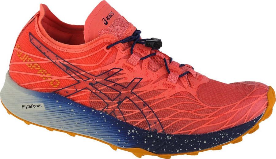 ASICS Fujispeed Trailrunningschoenen Papaya Indigo Blue Dames