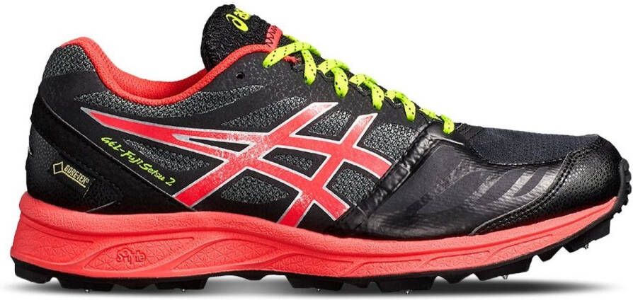 ASICS Gel FujiSetsu 2 GTX Zwart Roze Trail Wandelschoenen Dames Doos Zonder Deksel