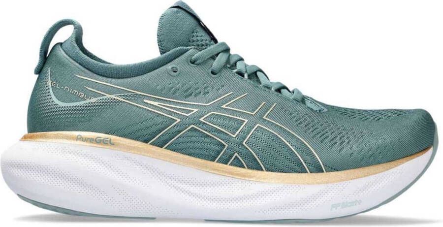 ASICS Gel Nimbus 25 Groen Hardloopschoenen Dames