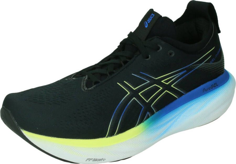 Asics gel-nimbus 25 hardloopschoenen zwart geel heren - Foto 1