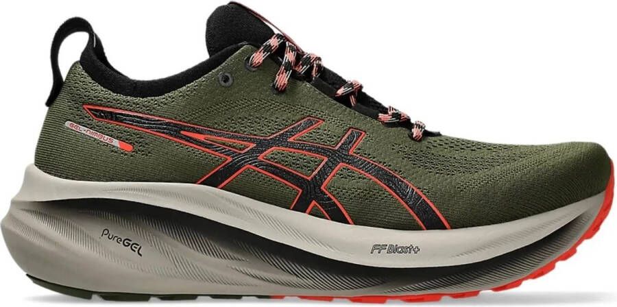 ASICS Gel-Nimbus 26 TR Hardloopschoenen olijfgroen