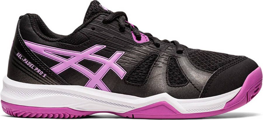 ASICS Girls' Black And Pink Gel Padel Pro 5 Gs 1044a048 002 Padel Shoes