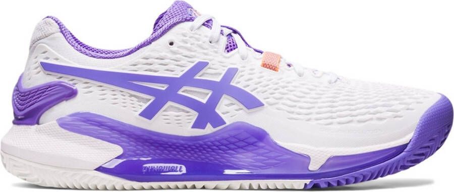 ASICS Gel-Resolution 9 Clay Tennisbannen Schoenen White Amethyst Dames