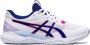 ASICS Gel-Tactic Dames Sportschoenen Volleybal Indoor wit paars - Thumbnail 1