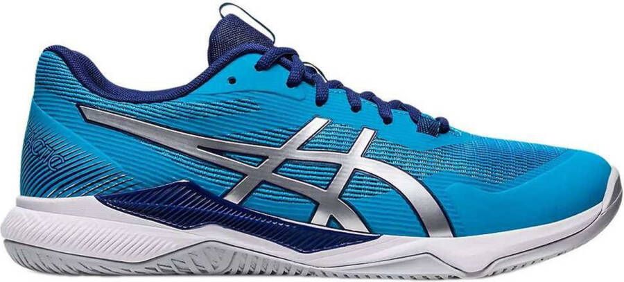 ASICS Gel-Tactic Volleybalschoenen Island Blue Pure Silver Heren