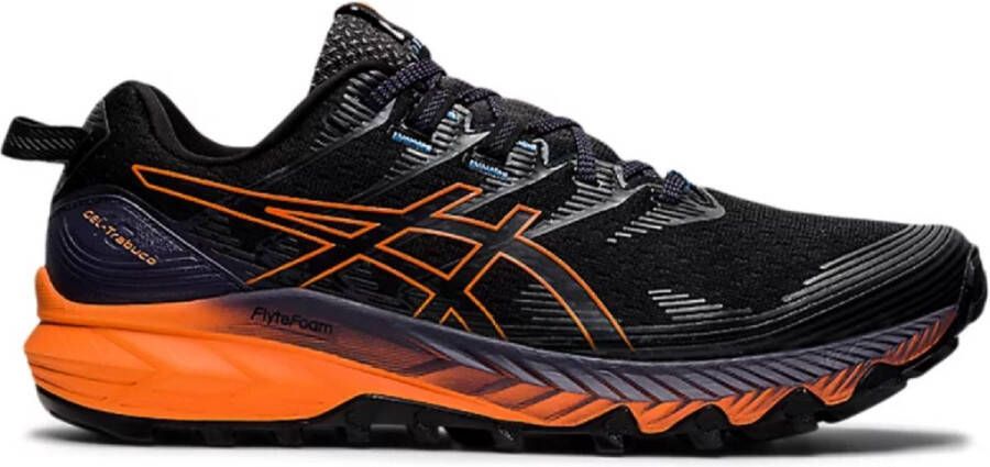 ASICS GEL-Trabuco 10 Heren Sportschoenen Hardlopen Trail zilver zwart oranje