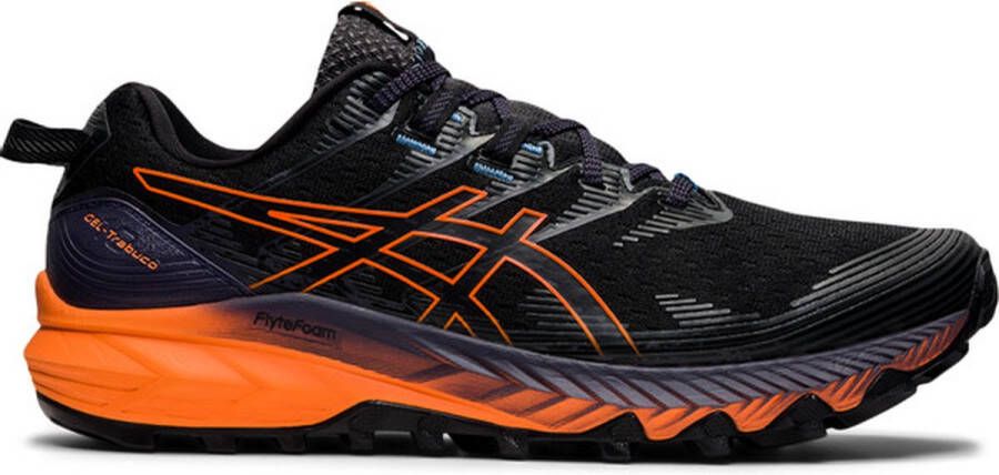 ASICS GEL-Trabuco 10 Heren Sportschoenen Hardlopen Trail zilver zwart oranje