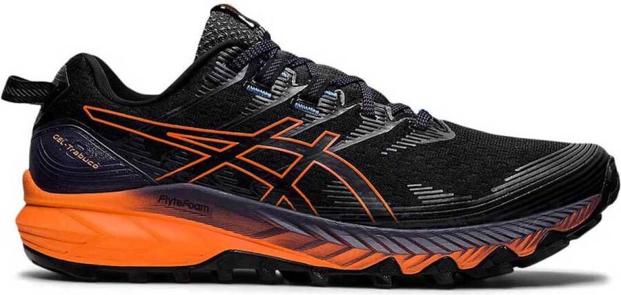 ASICS GEL-Trabuco 10 Heren Sportschoenen Hardlopen Trail zilver zwart oranje