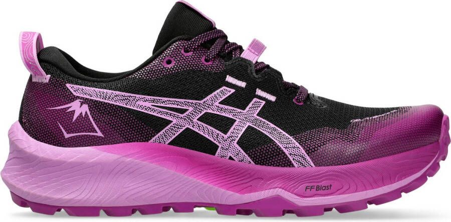 ASICS Gel Trabuco 12 Hardloopschoenen Trailrun Dames Zwart-Paars