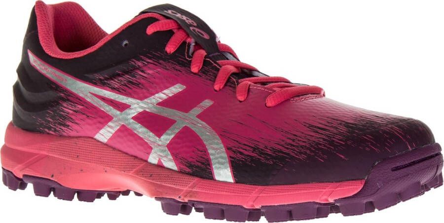 ASICS Gel-Typhoon 3 Hockeyschoenen Vrouwen paars roze zilver