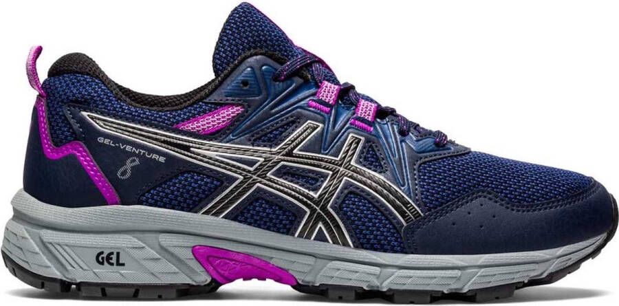 ASICS Gel-Venture 8 Trailrunningschoenen Midnight Pure Silver Dames