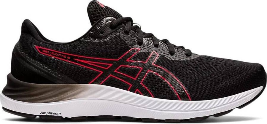 ASICS Gel-Excite 8 Sportschoenen Mannen zwart rood wit