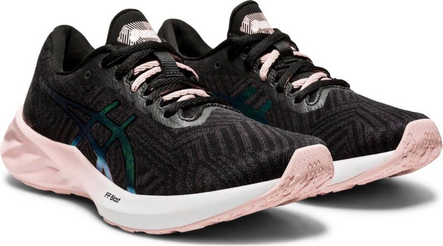 ASICS Roadblast Sportschoenen Vrouwen donkergrijs groen roze - Foto 1