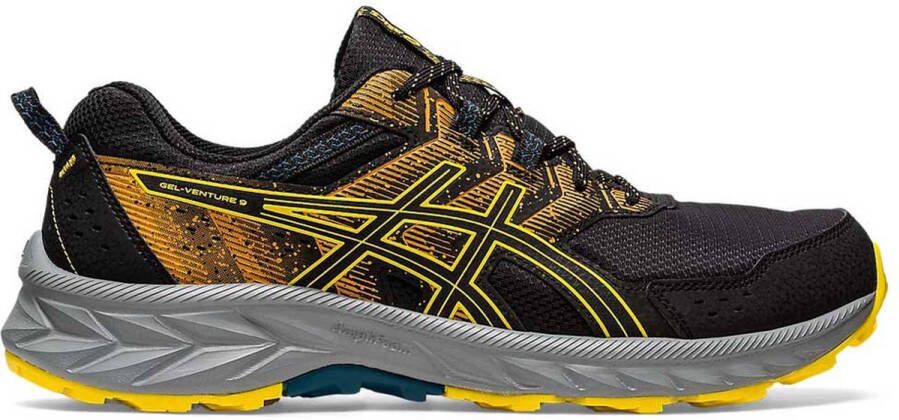 ASICS Gel-Venture 9 Trailrunningschoenen Black Golden Yellow Heren