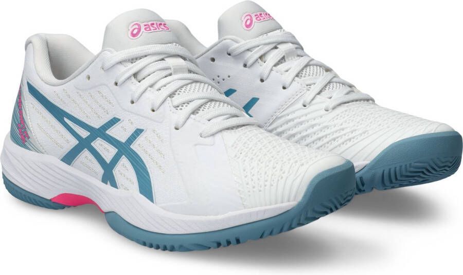 ASICS Padelschoen Solution Swift FF Dames Wit Blauw