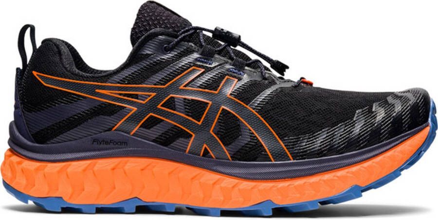 ASICS Trabuco Max Heren Sportschoenen Hardlopen Trail zilver zwart oranje