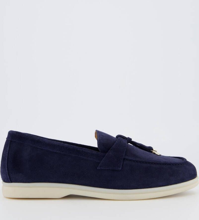 Atelier Verdi Navy Loafer voor Dames Blue Dames