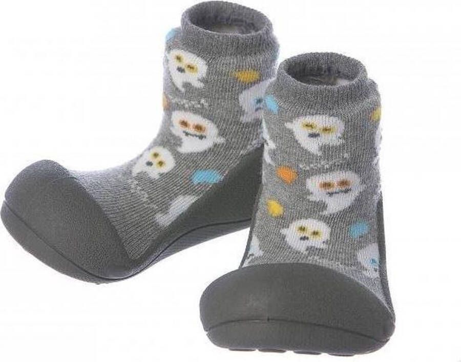 Attipas Halloween grijs babyschoenen eerste loopschoentjes