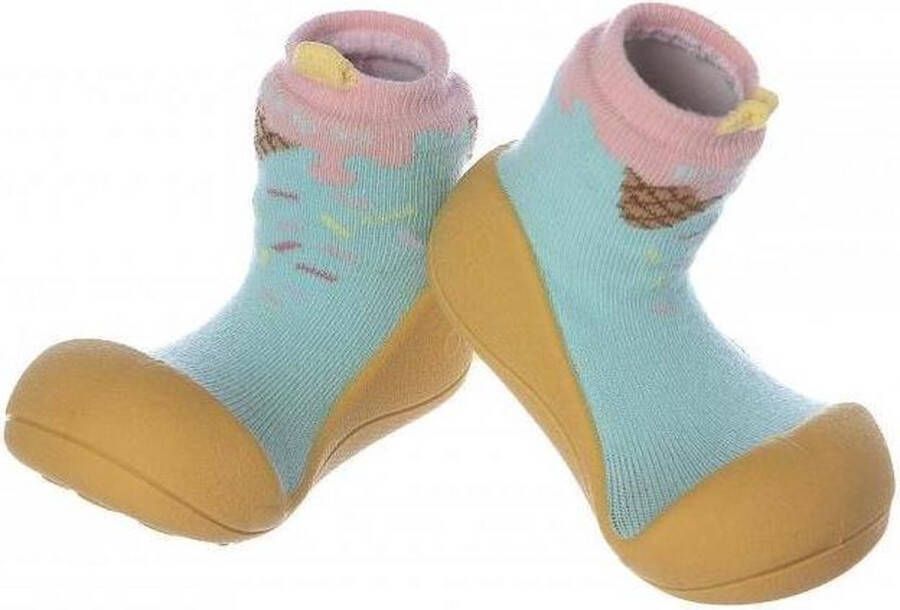 Attipas Ice cream bruin babyschoenen eerste loopschoentjes maanden