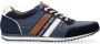 Australian Blauwe Suède Lage Sneakers Camaro Multicolor Heren - Thumbnail 3