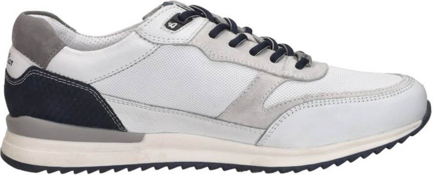 Australian Witte leren sneakers met gevormd voetbed White Heren