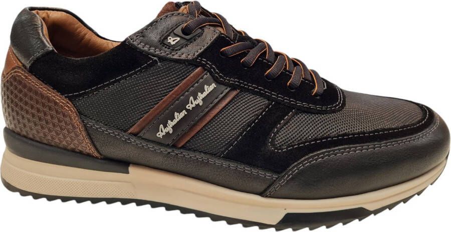 Australian Zwarte Lage Top Heren Sneakers Black Heren - Foto 1