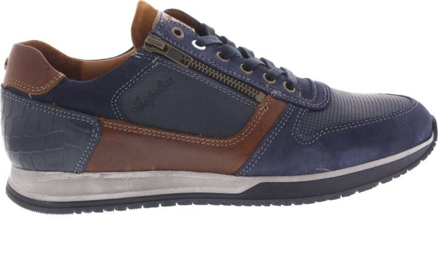 Australian Footwear Heren Sneakers Australian Browning Ocean Blue Cognac Blauw