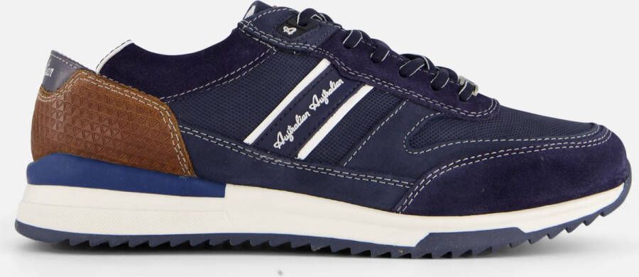 Australian Blauwe Leren Sneakers met Comfortabele Pasvorm Blue Heren - Foto 6