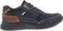 Australian Heren Sneakers Maurizio Blue Leather Blauw - Thumbnail 1