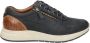 Australian Heren Sneakers Huricane Leather Blue Tan Donkerblauw - Thumbnail 1