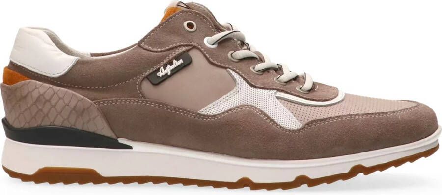 Australian Footwear Mazoni Sneakers Bruin Taupe-White-Mustard