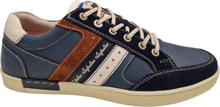 Australian Nothingham Leather S04 Heren Sneakers Blauw