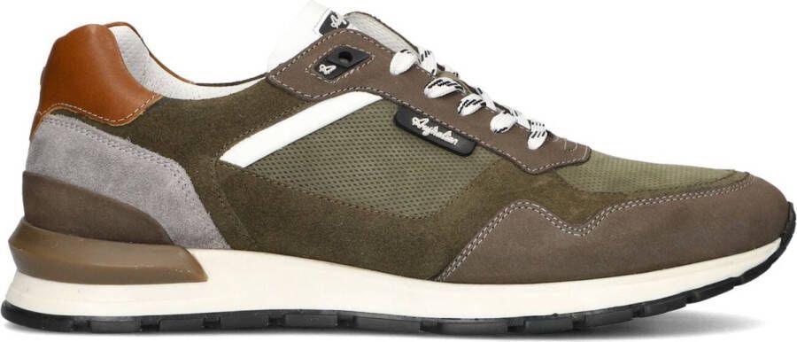 Australian Groene Suède Lage Sneakers Novecento Multicolor Heren