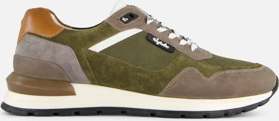 Australian Groene Suède Lage Sneakers Novecento Multicolor Heren