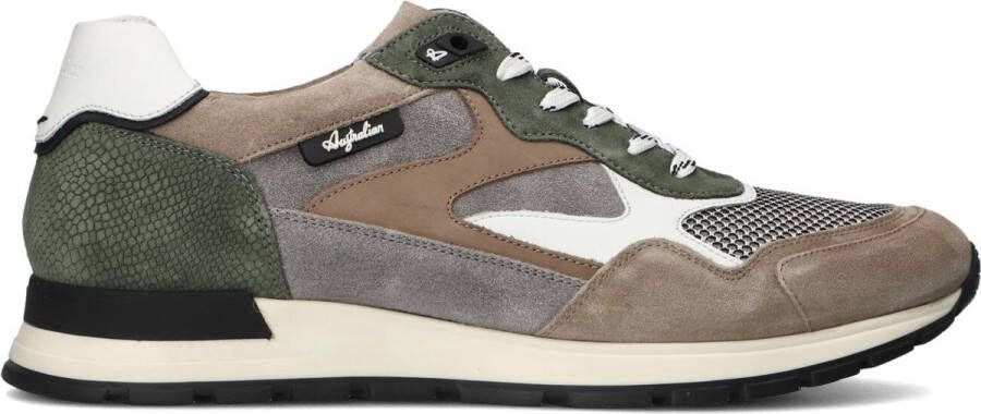 Australian Beige Lage Sneakers voor Heren Green Heren