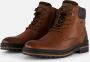 ECCO Australian YORKSHIRE 15 1630 01 T02 Middelbruine half hoge veterboots wijdte G - Thumbnail 1