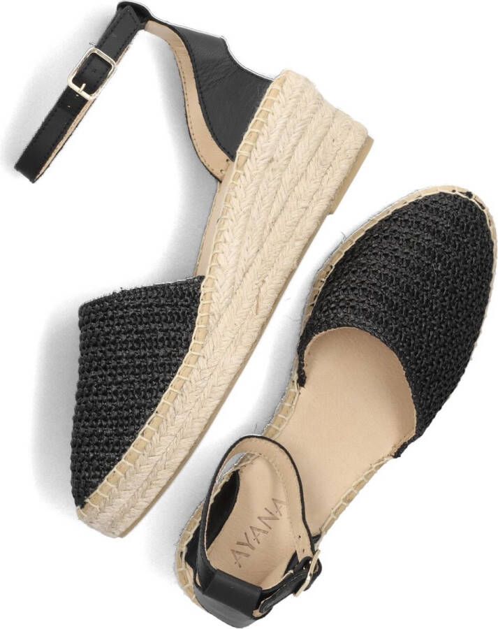 AYANA Yu644 Espadrilles Zomer Schoenen Dames Zwart