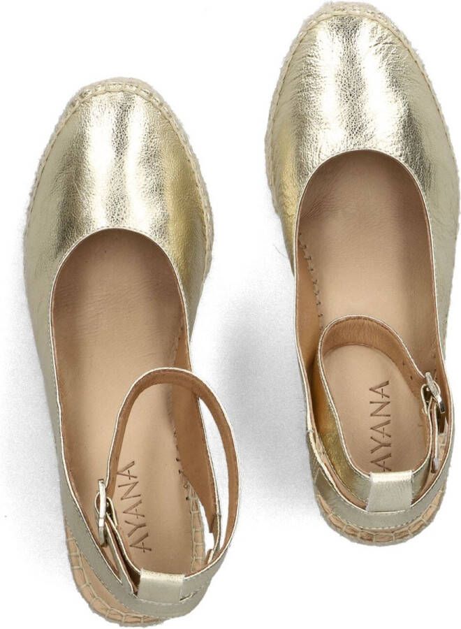 AYANA Espadrilles Dames Yu669 Maat: 38 Materiaal: Leer Kleur: Goud - Foto 2