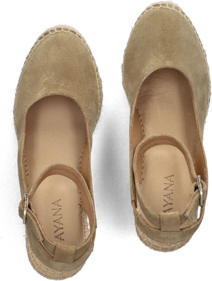 AYANA Espadrilles Dames Yu669 Maat: 37 Materiaal: Leer Kleur: Taupe - Foto 2