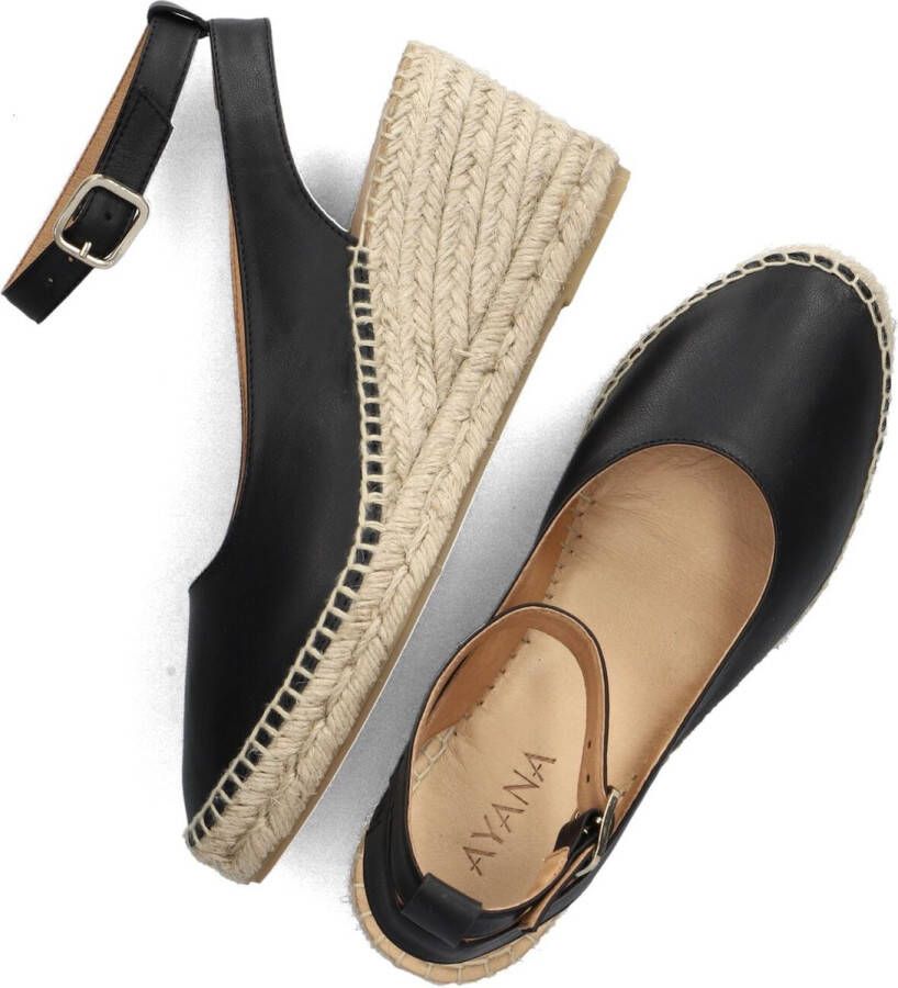 AYANA Espadrilles Dames Yu669 Maat: 41 Materiaal: Leer Kleur: Zwart - Foto 2