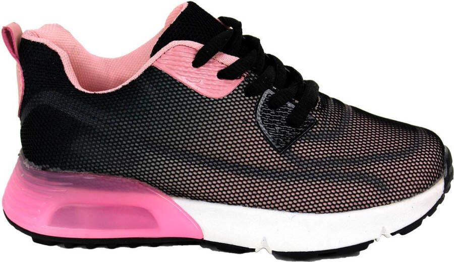 Babes & Binkies Sneakers Jazzyz licht roze zwart Kids & Kind Meisjes Zwart Roze