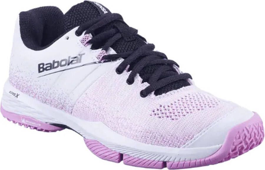 Babolat Padel Schoenen Sensa Wit Roze