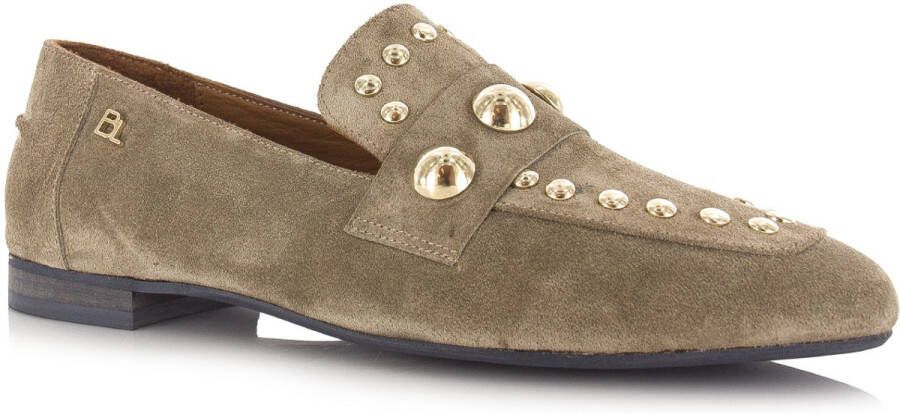 Babouche Kick suède loafers kum Beige Suede Loafers Dames