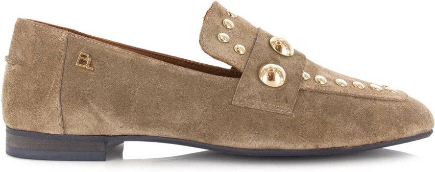 Babouche Kick suède loafers kum Beige Suede Loafers Dames