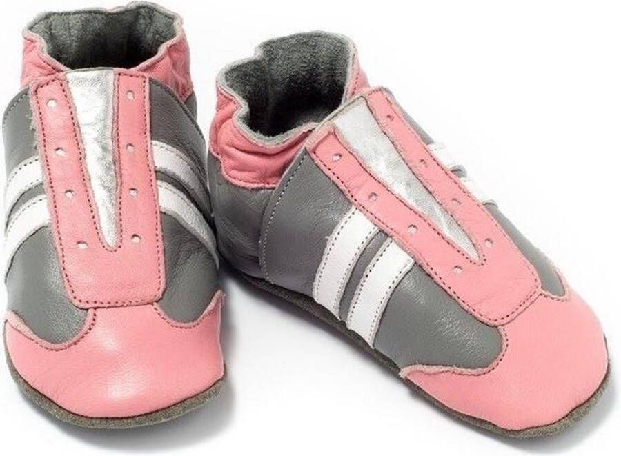 Baby Dutch Babyschoentjes jogger grijs roze