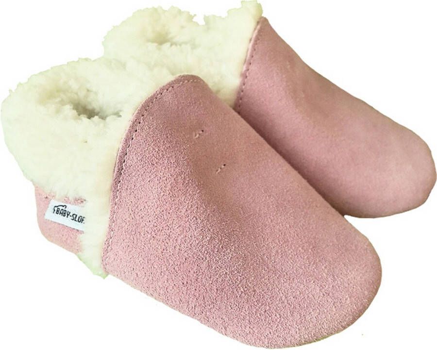 Baby-slofje.nl Babyslofjes winter suede van Baby-slofje Roze