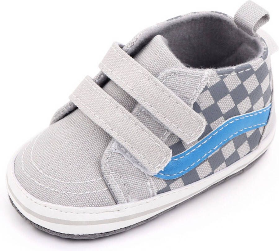 Baby-slofje.nl Stoere hoge babyschoenen baby sneakers van Baby-Slofje Grijs ( 11 cm) - Foto 1
